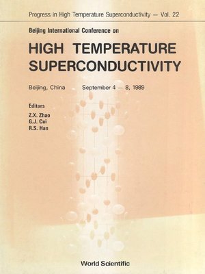 cover image of High Temperature Superconductivity--Proceedings of the Beijing International Conference